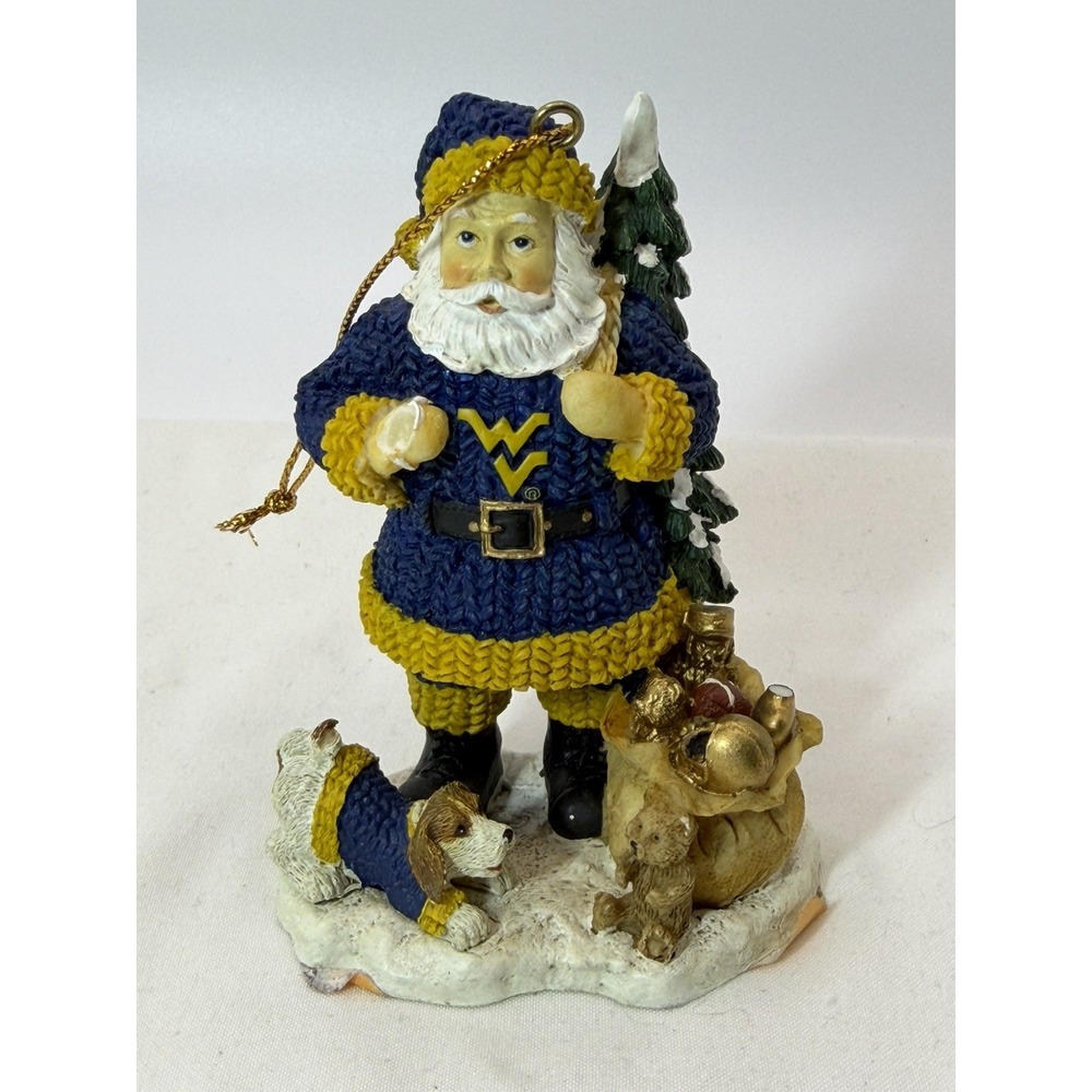 2003 University Of West Virginia Christmas Santa Officially Licensed